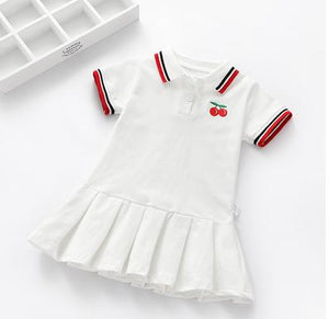 Unicon Children Dress Spring Summer Turn-Down Collar Kids Clothes Fashion toddler Baby Girls Clothing Summer Dress Girl