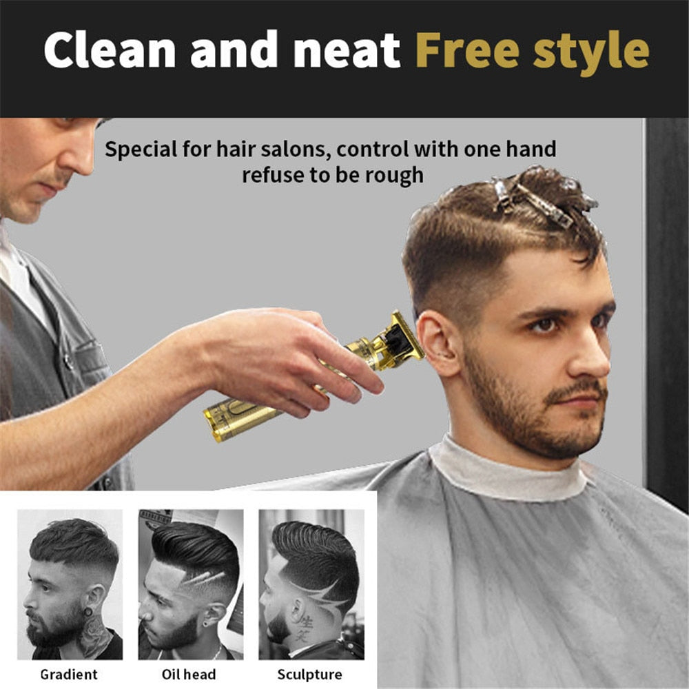 Digital Display Electric Hair Clippers Electric Hair Clippers Electric Shavers Rechargeable Retro Oil Head Clippers Hair Clipper
