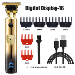 Digital Display Electric Hair Clippers Electric Hair Clippers Electric Shavers Rechargeable Retro Oil Head Clippers Hair Clipper